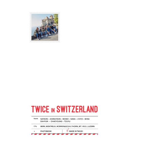 트와이스 포토북 TWICE TV5 TWICE IN SWITZERLAND PHOTOBOOK
